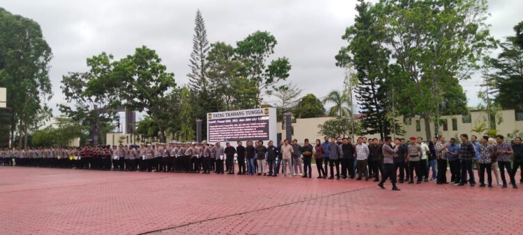 Apel Gabungan, Sinergi TNI-Polri di Kutim Jaga Stabilitas Keamanan Daerah