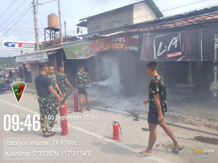 Warung Penjual BBM Depan Kantor BPBD Kutim Terbakar, Satu Warga Alami Luka Bakar